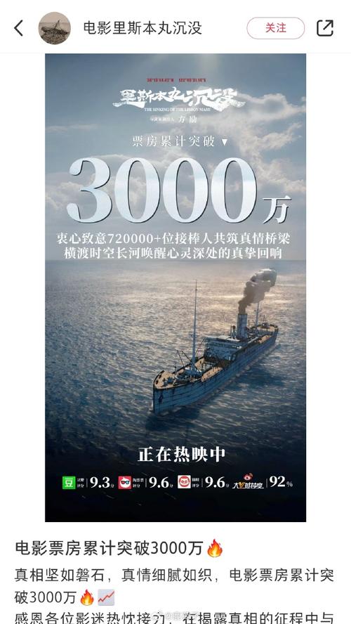 奥斯卡最佳国际影片评选：中国影片《里斯本丸沉没》因语言问题失去资格